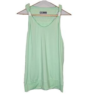 Lija Women's Pistachio‎ Green Scoop Neck Activewear Tank Top Size Medium